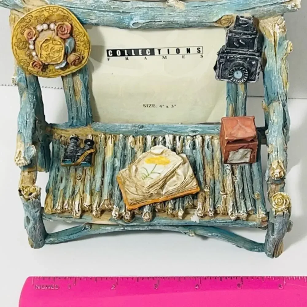 Unique Collections Frame distressed bench wood frame